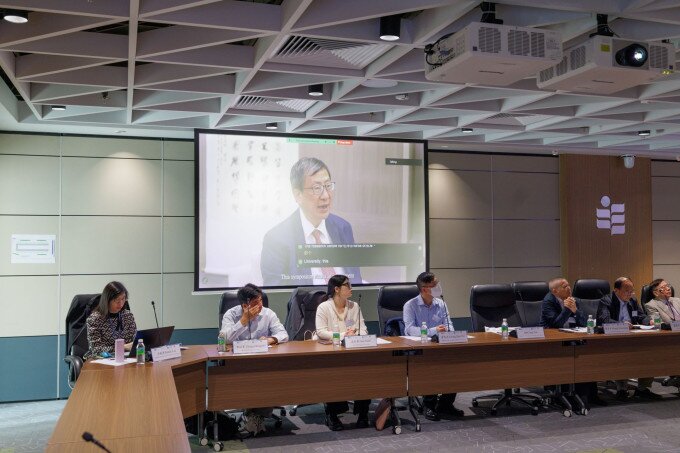 教大應用政策研究及教育未來學院院長李子建教授以視像方式致歡迎辭，强調中國式現代化為國際社會提供了寶貴的啟示，並希望是次活動能夠促進跨文化的相互理解與協作